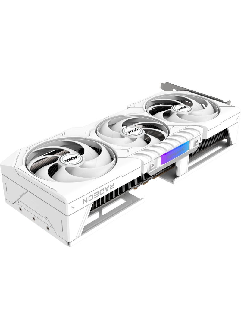 Sapphire PURE AMD Radeon RX 9070 OC Graphics Card, 16GB GDDR6 256 Bit Memory, 2700 MHz Boost Clock, 20 Gbps Memory Speed, 3584 Stream Processors, PCI-Express 5.0 x16, White | 11349-02-20G - Image 3